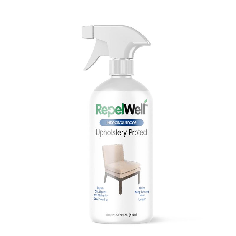 RepelWell Eco-Friendly Upholstery Protect Stain & Water Repellent Spray 24oz â€“ Non-Toxic, Pet-Safe Formula for Fabric, Leather, & Suede â€“ Long-Lasting Stain Guard Keeps Furniture Clean & New - Image 1